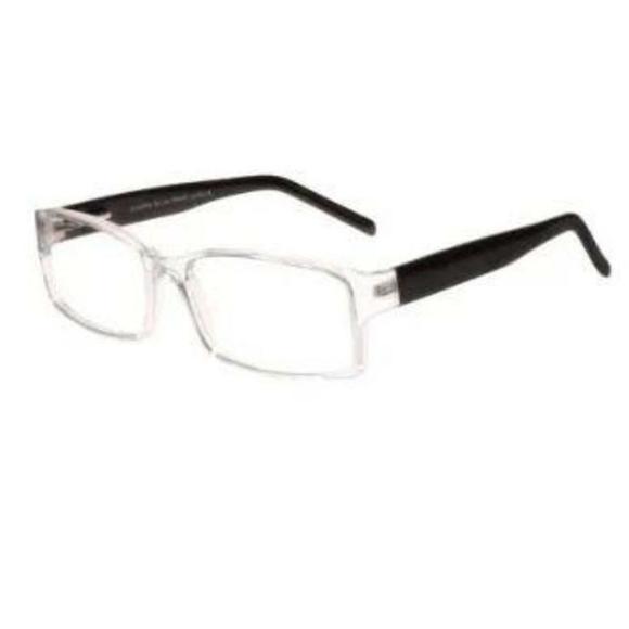 New SUCCESS SS-124 Crystal & Black Eyeglasses 60mm for The Stylish Large Man - Picture 1 of 10
